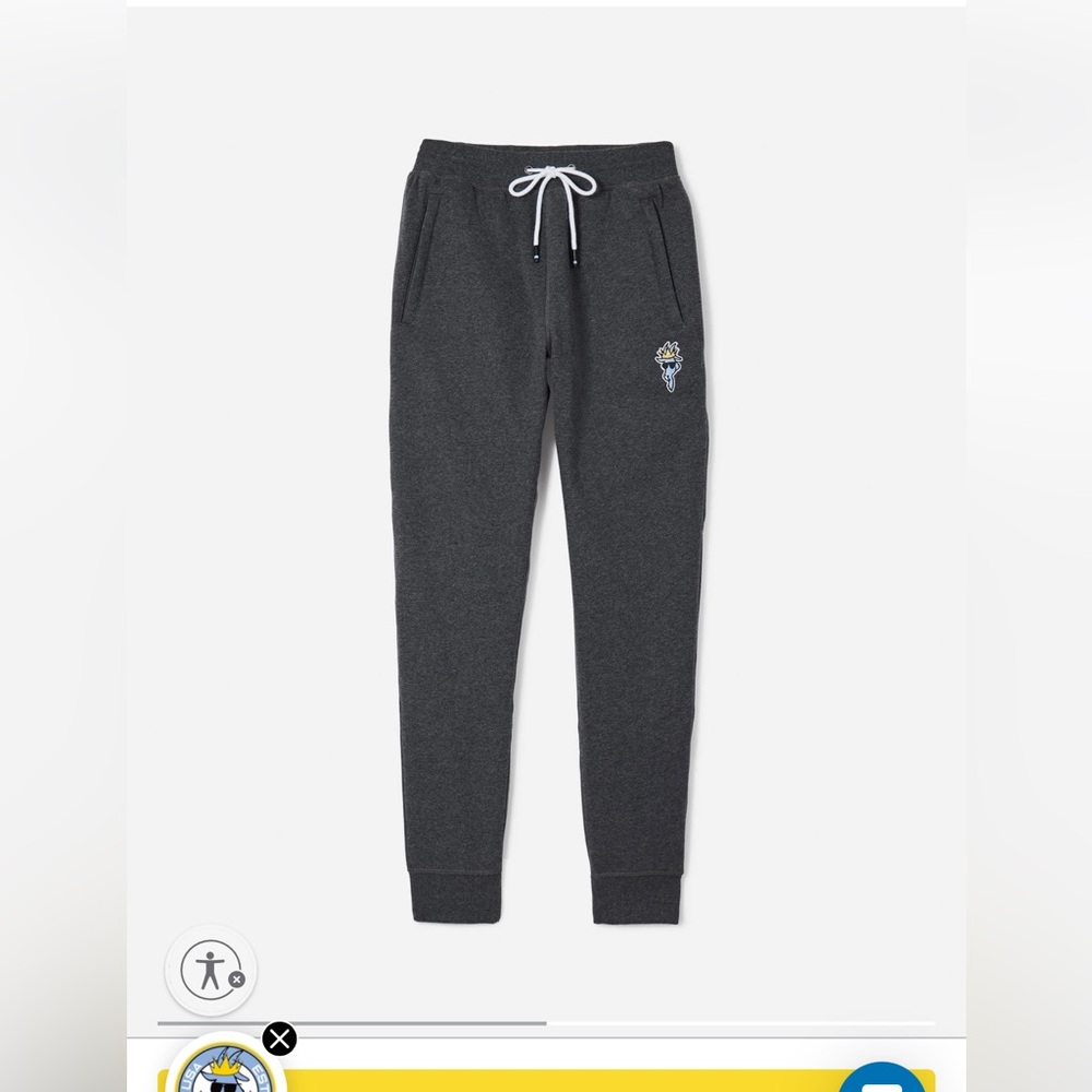 Men’s medium dark grey OG Fleece GOAT USA joggers